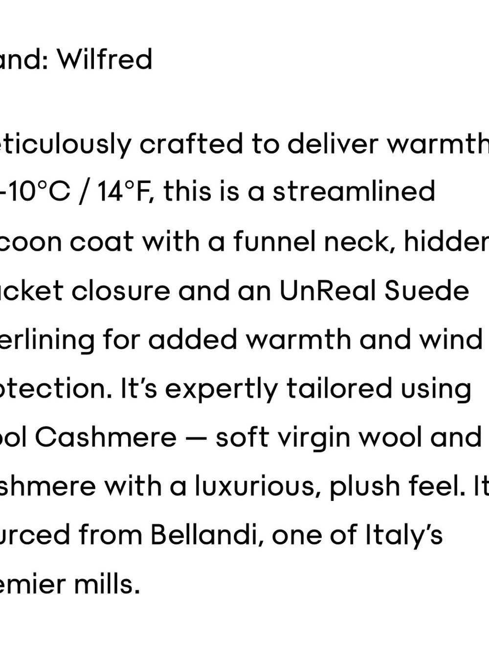 The Cocoon Coat - New Wool Cashmere - Picture 5 of 5